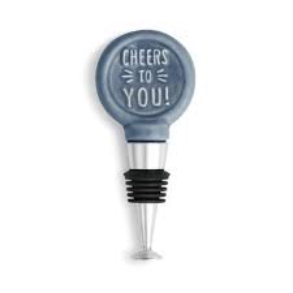 NWT “Cheers to you" ceramic wine stopper